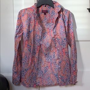 paisley j crew button down